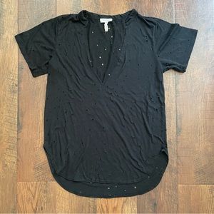 January 7 black t-shirt, size 8
